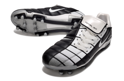 Nike Total 90 III FG Firm Ground Soccer Cleats - White/Black/Red