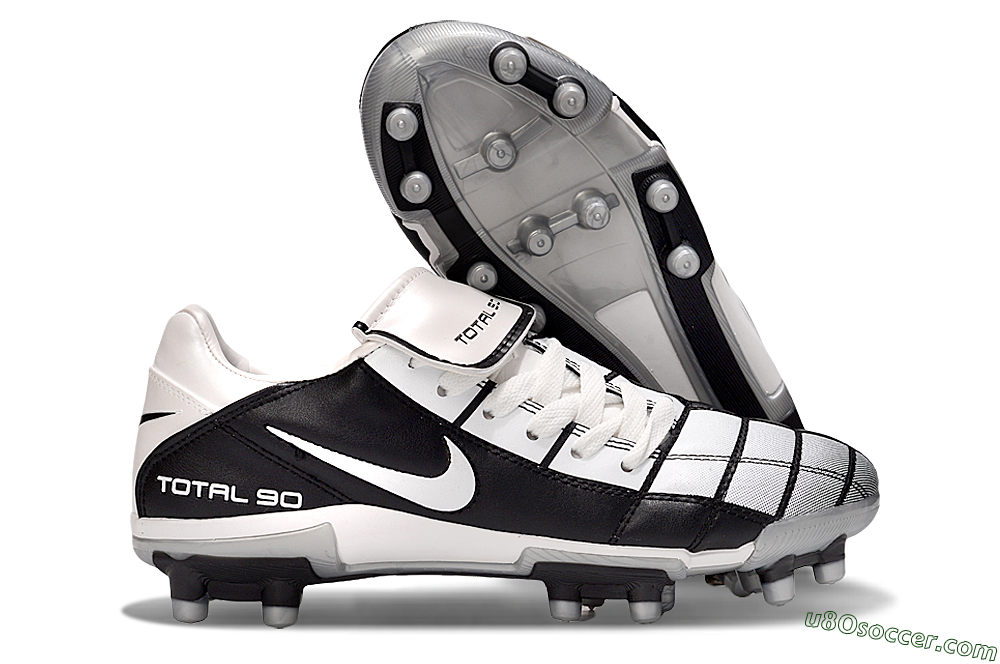 Nike Total 90 III FG Firm Ground Soccer Cleats - White/Black/Red 1