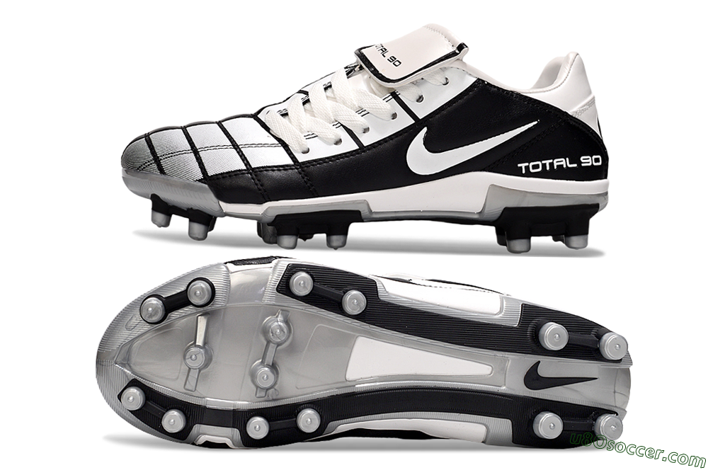 Nike Total 90 III FG Firm Ground Soccer Cleats - White/Black/Red 0