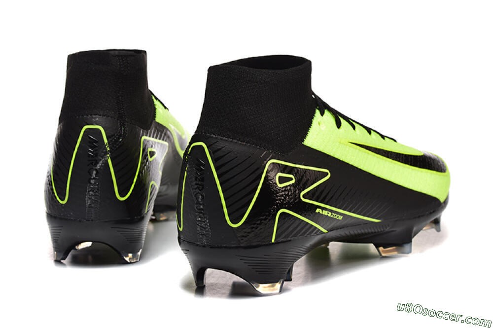 Nike Air Zoom Mercurial Superfly 10 Elite FG Firm Ground Soccer Cleats - Black/Yellow 9