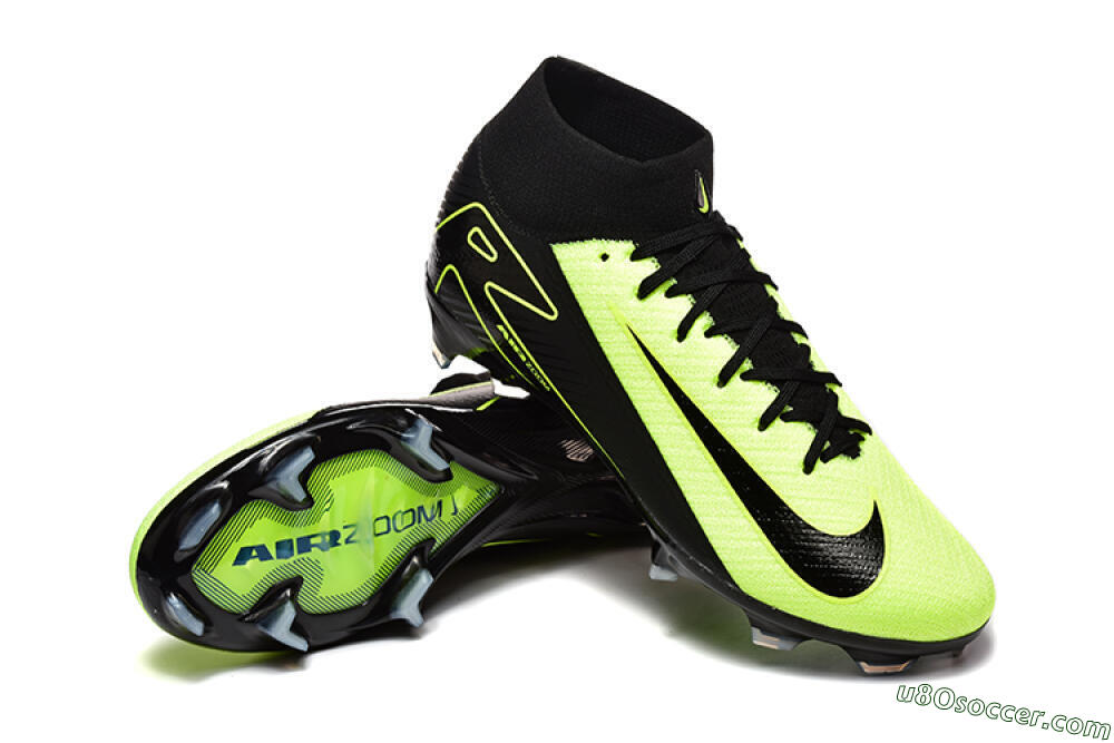 Nike Air Zoom Mercurial Superfly 10 Elite FG Firm Ground Soccer Cleats - Black/Yellow 4