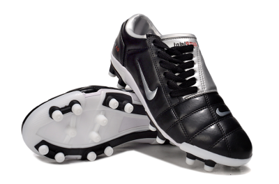 Nike Air Zoom Total 90 III FG Firm Ground Soccer Cleats - Black/Silver/Red