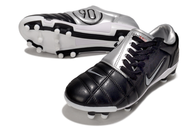 Nike Air Zoom Total 90 III FG Firm Ground Soccer Cleats - Black/Silver/Red