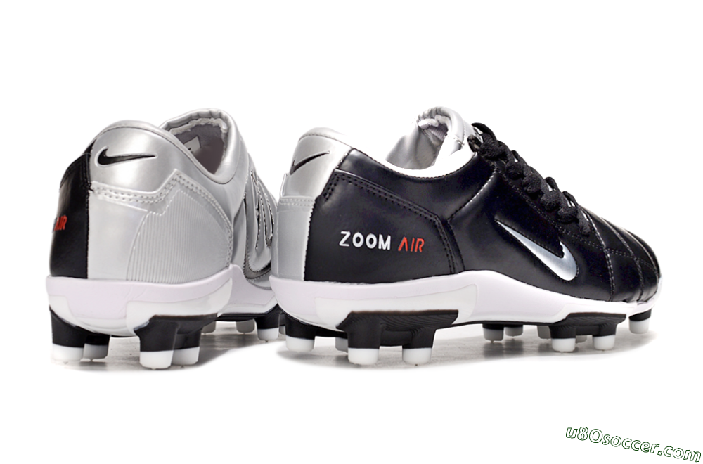 Nike Air Zoom Total 90 III FG Firm Ground Soccer Cleats - Black/Silver/Red 7