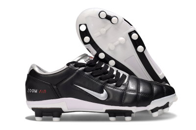 Nike Air Zoom Total 90 III FG Firm Ground Soccer Cleats - Black/Silver/Red