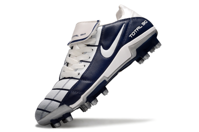 Nike Total 90 III FG Firm Ground Soccer Cleats - White/Blue/Grey
