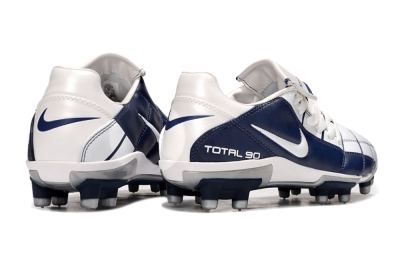 Nike Total 90 III FG Firm Ground Soccer Cleats - White/Blue/Grey