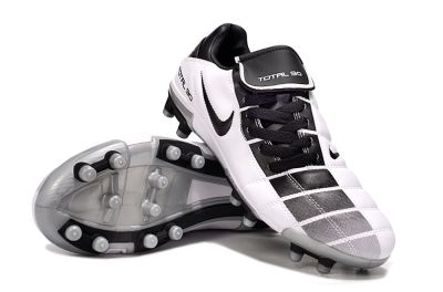 Nike Total 90 III FG Firm Ground Soccer Cleats - Black/White/Grey
