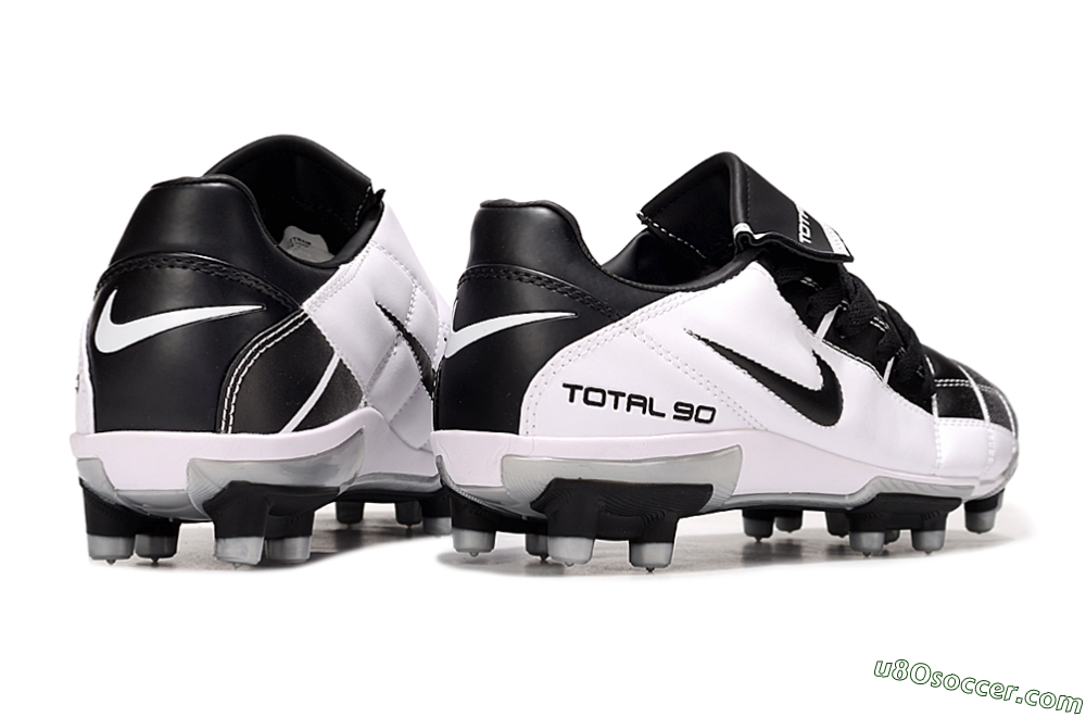 Nike Total 90 III FG Firm Ground Soccer Cleats - Black/White/Grey 7