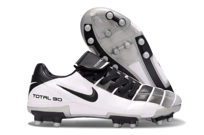 Nike Total 90 III FG Firm Ground Soccer Cleats - Black/White/Grey