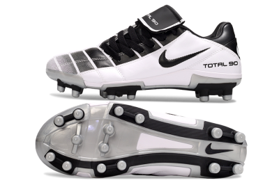 Nike Total 90 III FG Firm Ground Soccer Cleats - Black/White/Grey