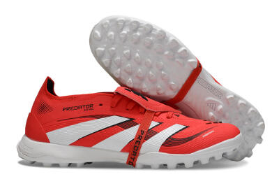Adidas Predator 25 Foldover Tongue TF Artificial Turf Soccer Shoes - Red/White/Black