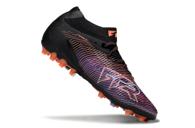 Puma Future 8 Ultimate FG Firm Ground Soccer Cleats - Black/Purple/Orange