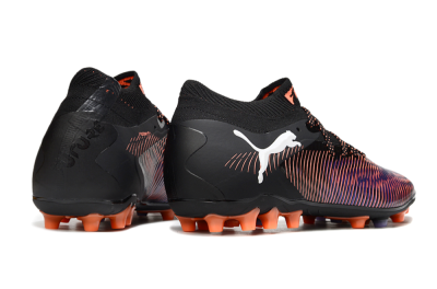 Puma Future 8 Ultimate FG Firm Ground Soccer Cleats - Black/Purple/Orange