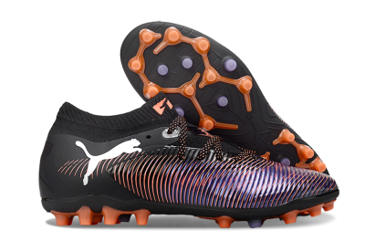 Puma Future 8 Ultimate FG Firm Ground Soccer Cleats - Black/Purple/Orange