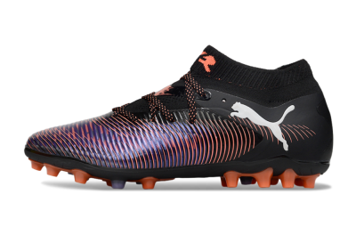 Puma Future 8 Ultimate FG Firm Ground Soccer Cleats - Black/Purple/Orange