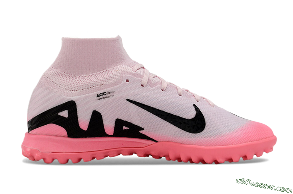 Nike Air Zoom Mercurial Superfly 9 Elite TF Artificial Turf Soccer Shoes - Pink/Black 4