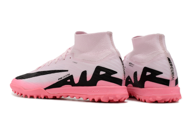 Nike Air Zoom Mercurial Superfly 9 Elite TF Artificial Turf Soccer Shoes - Pink/Black
