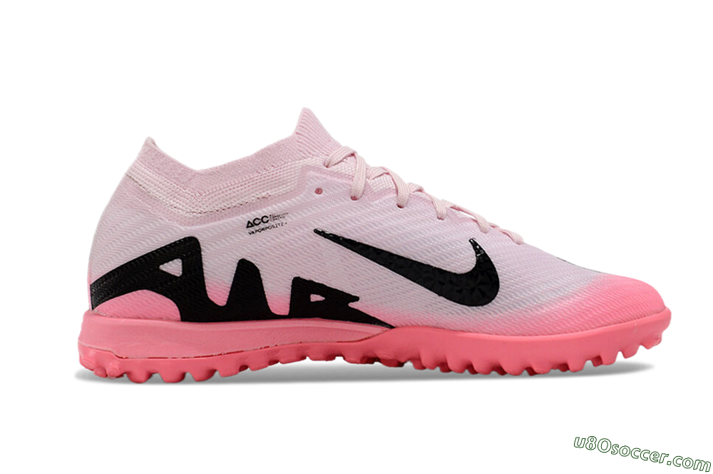 Nike Air Zoom Mercurial Vapor 15 Elite TF Artificial Turf Soccer Shoes - Pink/Black 4