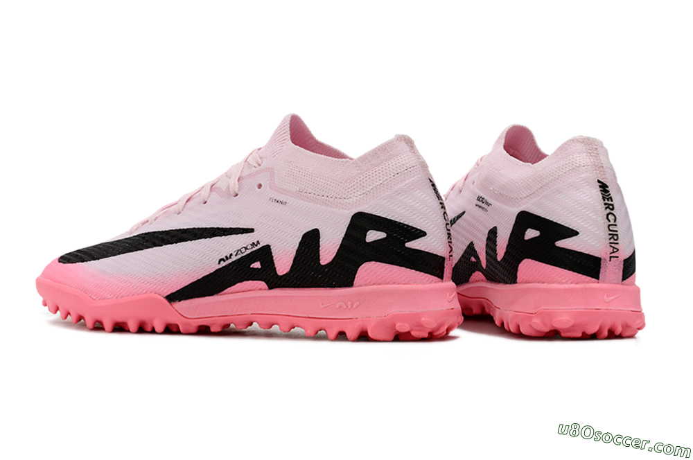 Nike Air Zoom Mercurial Vapor 15 Elite TF Artificial Turf Soccer Shoes - Pink/Black 5