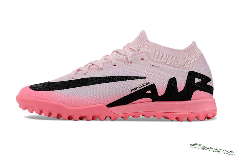 Nike Air Zoom Mercurial Vapor 15 Elite TF Artificial Turf Soccer Shoes - Pink/Black 2