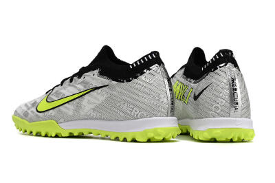 Nike Air Zoom Mercurial Vapor 15 Elite TF Artificial Turf Soccer Shoes - Silver/Yellow/Black