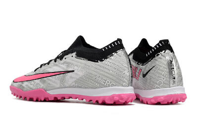 Nike Air Zoom Mercurial Vapor 15 Elite TF Artificial Turf Soccer Shoes - Silver/Pink/Black