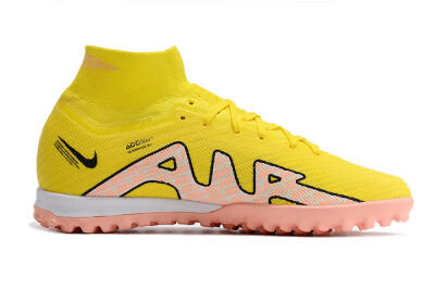 Nike Air Zoom Mercurial Superfly 9 Elite TF Artificial Turf Soccer Shoes - Yellow/Pink/Black