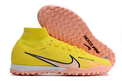 Nike Air Zoom Mercurial Superfly 9 Elite TF Artificial Turf Soccer Shoes - Yellow/Pink/Black