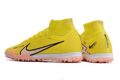 Nike Air Zoom Mercurial Superfly 9 Elite TF Artificial Turf Soccer Shoes - Yellow/Pink/Black