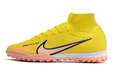 Nike Air Zoom Mercurial Superfly 9 Elite TF Artificial Turf Soccer Shoes - Yellow/Pink/Black
