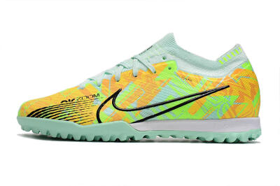 Nike Air Zoom Mercurial Vapor 15 Elite TF Artificial Turf Soccer Shoes - Jade/Yellow/Black