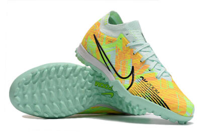 Nike Air Zoom Mercurial Vapor 15 Elite TF Artificial Turf Soccer Shoes - Jade/Yellow/Black