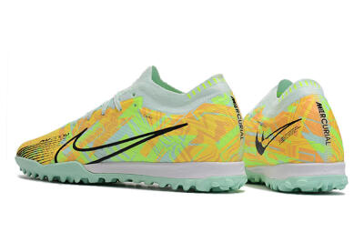 Nike Air Zoom Mercurial Vapor 15 Elite TF Artificial Turf Soccer Shoes - Jade/Yellow/Black