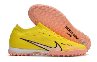 Nike Air Zoom Mercurial Vapor 15 Elite TF Artificial Turf Soccer Shoes - Yellow/Pink/Black
