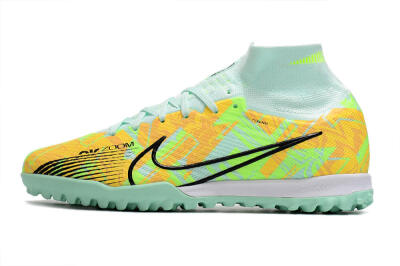 Nike Air Zoom Mercurial Superfly 9 Elite TF Artificial Turf Soccer Shoes - Jade/Yellow/Black