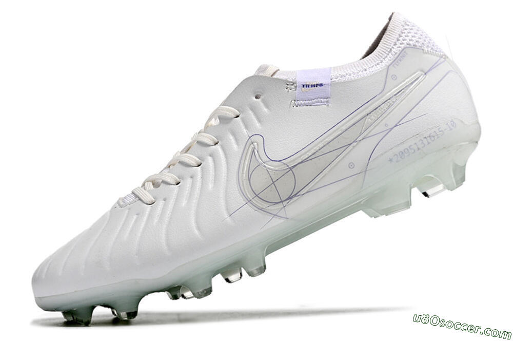 Nike Tiempo Legend 9 Elite FG Firm Ground Soccer Cleats - Beige/Purple 8