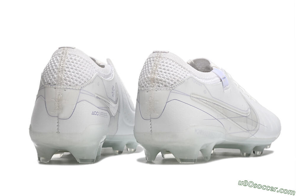 Nike Tiempo Legend 9 Elite FG Firm Ground Soccer Cleats - Beige/Purple 9