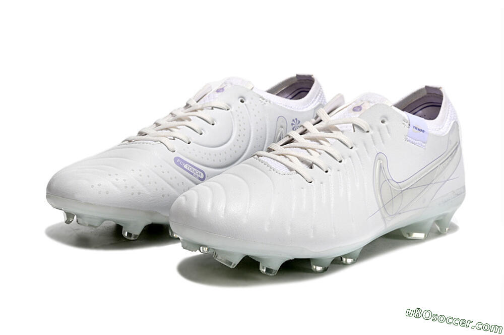 Nike Tiempo Legend 9 Elite FG Firm Ground Soccer Cleats - Beige/Purple 5