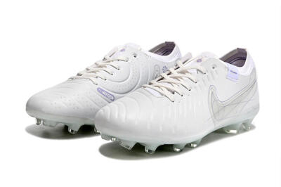 Nike Tiempo Legend 9 Elite FG Firm Ground Soccer Cleats - Beige/Purple