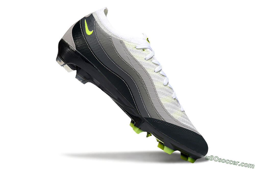Nike Air Zoom Mercurial Vapor 16 Elite FG Firm Ground Soccer Cleats - White/Grey/Black 5