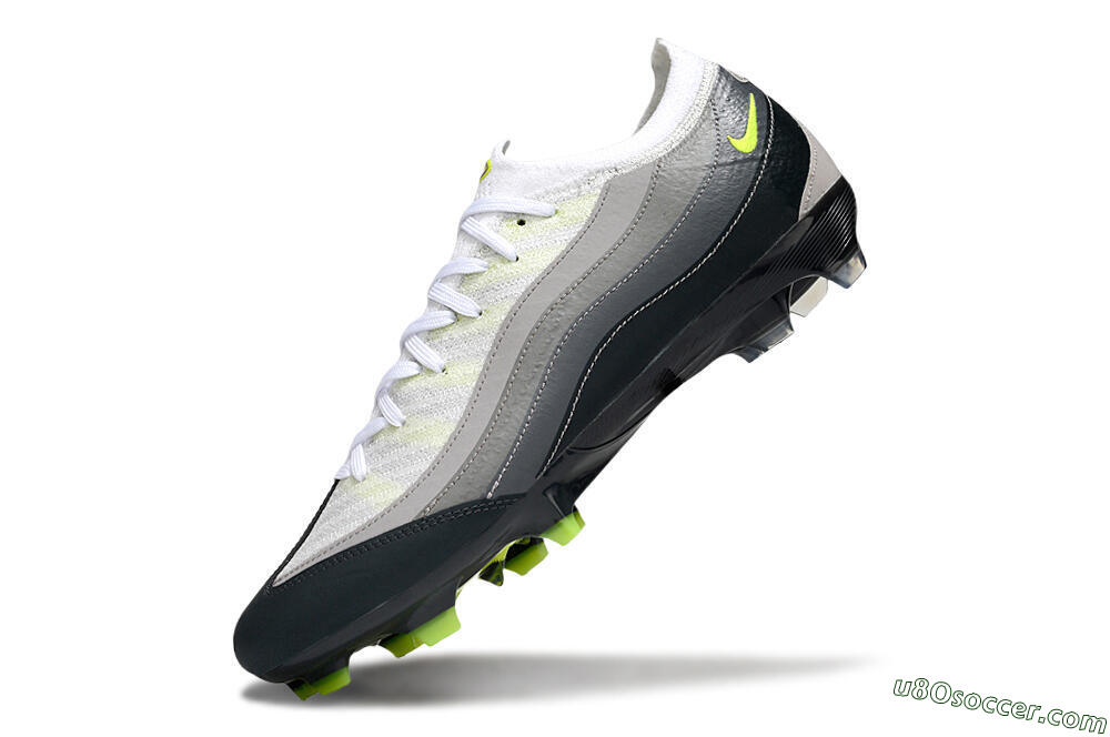 Nike Air Zoom Mercurial Vapor 16 Elite FG Firm Ground Soccer Cleats - White/Grey/Black 6