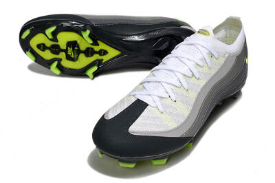 Nike Air Zoom Mercurial Vapor 16 Elite FG Firm Ground Soccer Cleats - White/Grey/Black