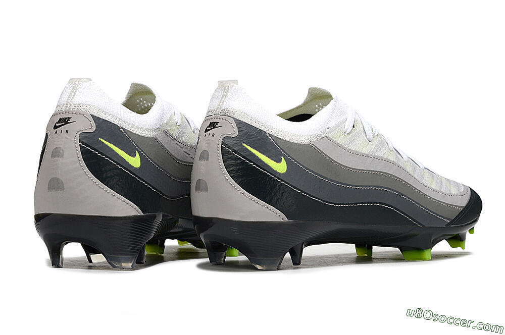 Nike Air Zoom Mercurial Vapor 16 Elite FG Firm Ground Soccer Cleats - White/Grey/Black 7
