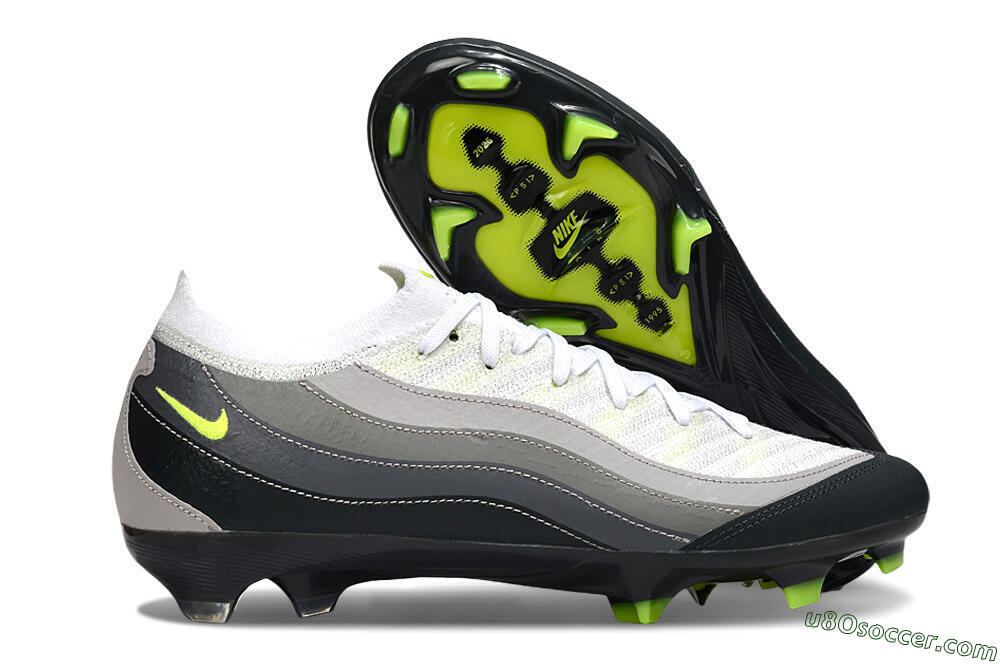 Nike Air Zoom Mercurial Vapor 16 Elite FG Firm Ground Soccer Cleats - White/Grey/Black 1