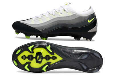 Nike Air Zoom Mercurial Vapor 16 Elite FG Firm Ground Soccer Cleats - White/Grey/Black