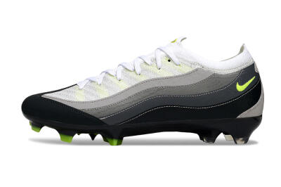 Nike Air Zoom Mercurial Vapor 16 Elite FG Firm Ground Soccer Cleats - White/Grey/Black