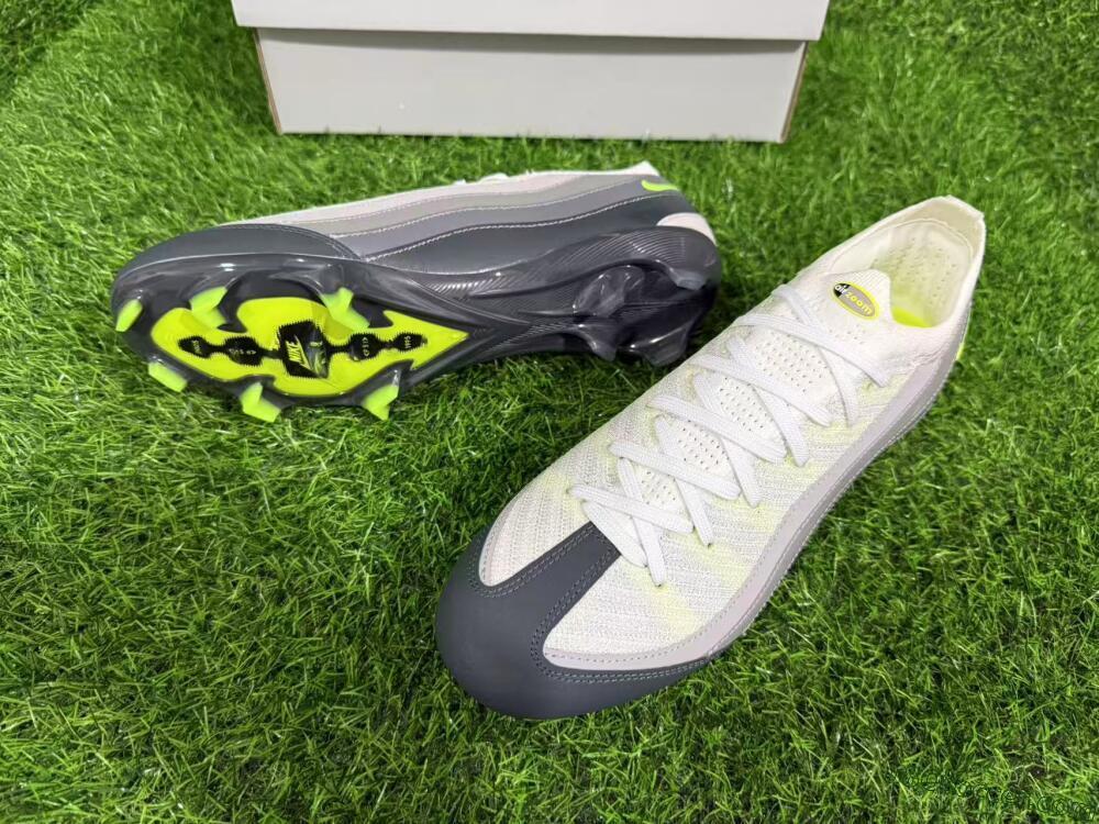 Nike Air Zoom Mercurial Vapor 16 Elite FG Firm Ground Soccer Cleats - White/Grey/Black