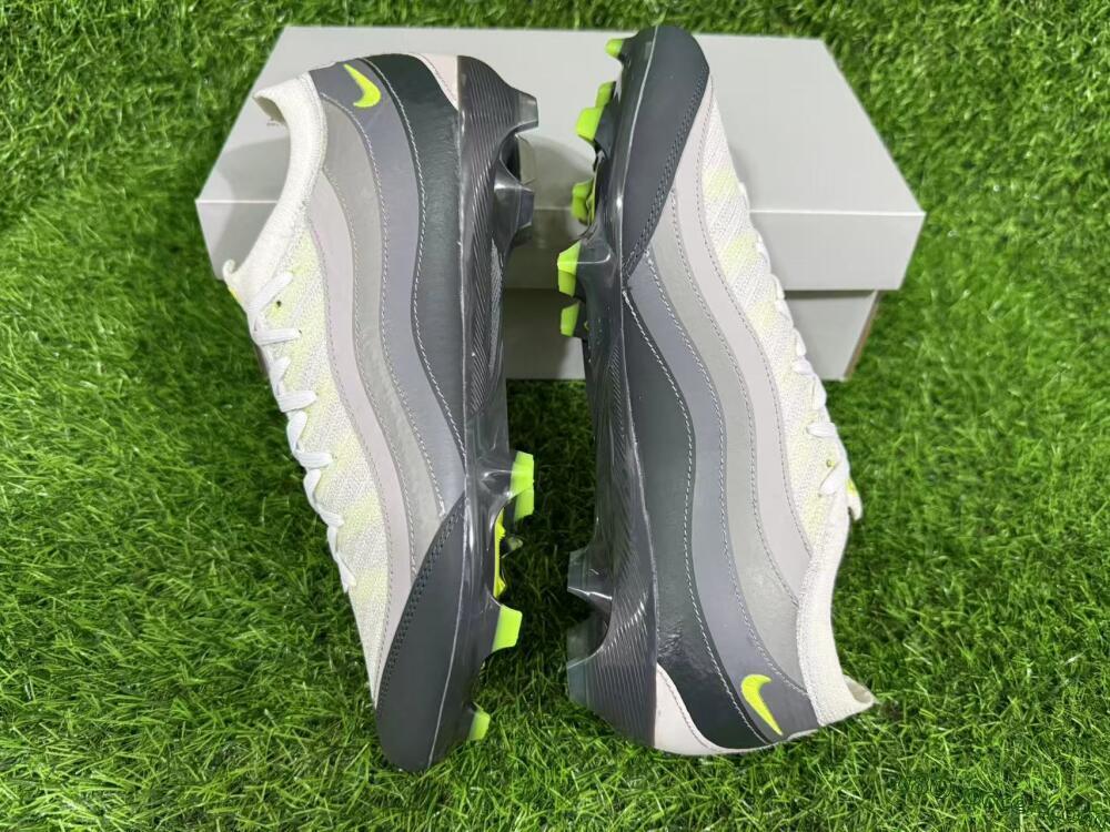 Nike Air Zoom Mercurial Vapor 16 Elite FG Firm Ground Soccer Cleats - White/Grey/Black