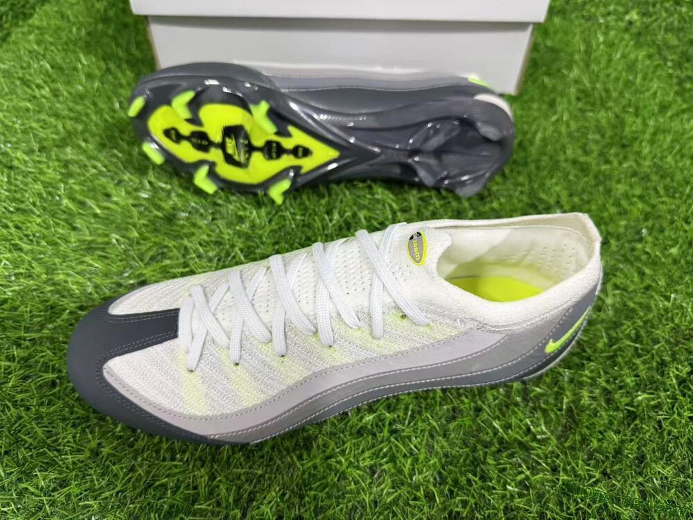 Nike Air Zoom Mercurial Vapor 16 Elite FG Firm Ground Soccer Cleats - White/Grey/Black